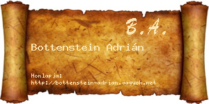 Bottenstein Adrián névjegykártya